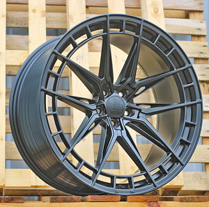 R22x9  5X112  ET  30  66.5  HX046F  Black Half Matt (BLHM)  For HAXER  (A)  (HYBRID FORGED Rear+Front) (1 foto / 1)