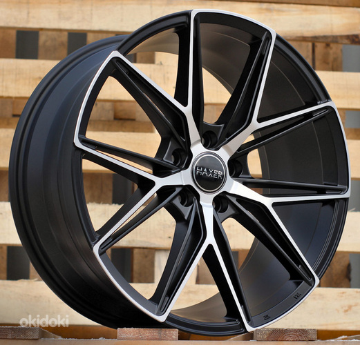 R19x8.5  5X112  ET  40  66.6  HX043  Black Polished Half Matt (MBHM)  For HAXER  (K4)