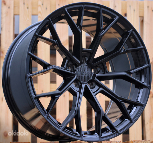 R20x10.5  5X120  ET  40  72.6  HX039  Black (BL)  For HAXER  (K2)  (Rear+Front)