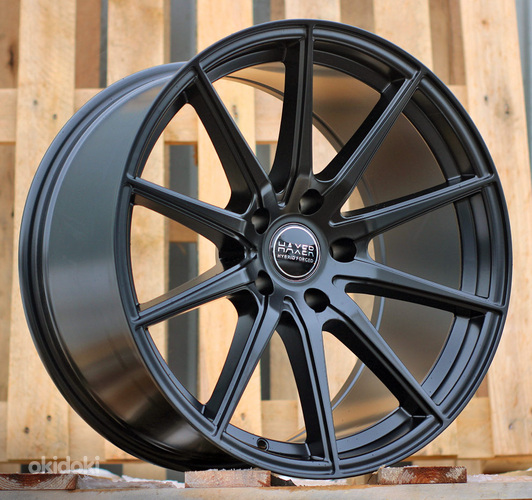 R20x10.5  5X120  ET  35  72.6  HX034  (B5797)  Black Half Matt (BLHM)  For HAXER  (K2+K4)  (Rear+Front)