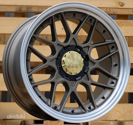 R18x8  10X120/112  ET  30  72.6  HX025  (HX025)  Bronze+Polished Lip (YYPL)  For HAXER  (Z2)  (Front)