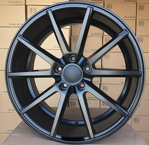 R18x8  5X112  ET  43  66.5  HX014  (QC2211)  Black Half Matt (BLHM)  For HAXER  (P)  ((Rear+Front)(AKC 85 Eur)) (1 foto / 1)