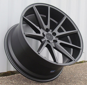 R21x10.5  5X112  ET  40  66.6  HX012  Black Half Matt (BLHM)  For HAXER  (K4)  (Rear+Front) (1 foto / 1)