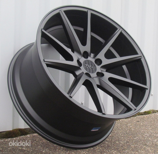 R21x10.5  5X112  ET  40  66.6  HX012  Black Half Matt (BLHM)  For HAXER  (K4)  (Rear+Front)