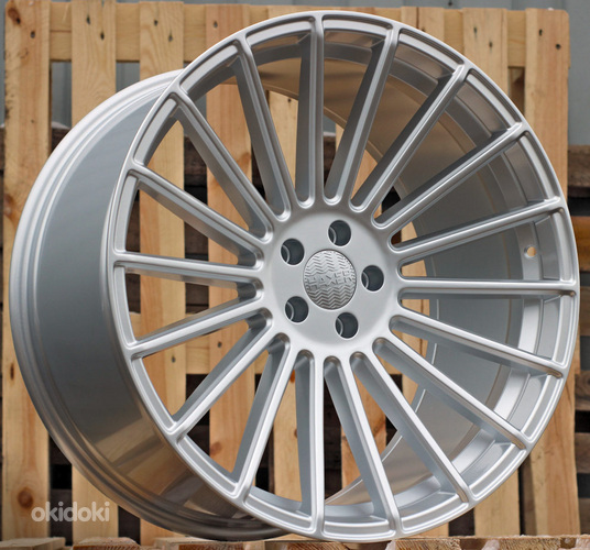R22x10.5  5X112  ET  40  66.6  HX010  Silver Shining (SS)  For HAXER  (M)  (Rear+Front)