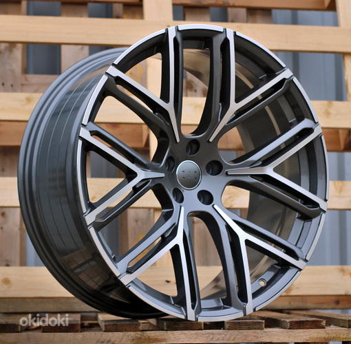 R22x10  5X112  ET  18  66.5  HF736  Grey Polished (MG)  For AUD  (Z5)  (HYBRID FORGED New Model)