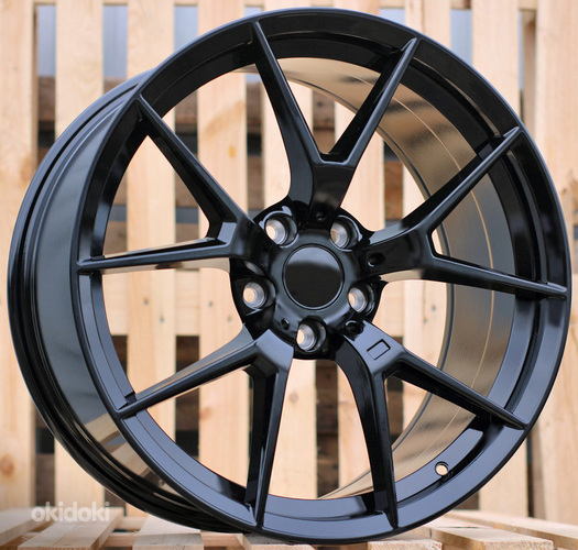 R19x9.5  5X120  ET  40  72.6  HE761  (IN5342)  Black (BL)  For BMW  (P2)  (Rear+Front)