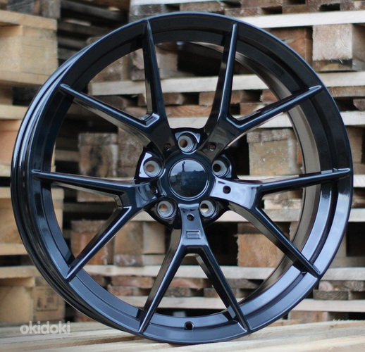 R20x8.5  5X120  ET  35  72.6  HE761  Black Half Matt (BLHM)  For BMW  (P1)  (Rear+Front)
