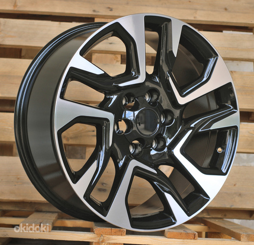 R18x7.5  6X139.7  ET  25  106.1  H957F  Black Polished (MB)  For 4X4  (K7)  (HYBRID FORGED)