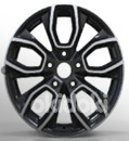 R17x7.5  5X112  ET  45  57.1  H593  Black Partial Polished (BP)  For SKODA  (K3)