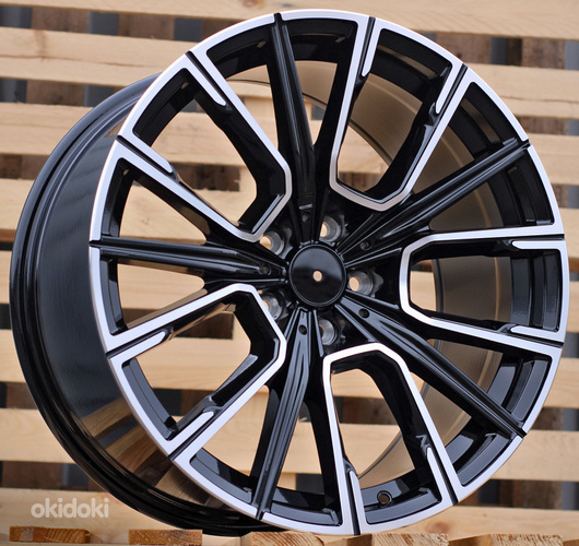 R19x8.5  5X112  ET  25  66.6  H5047  Black Polished (MB)  For BMW  (P1)  (Rear+Front)