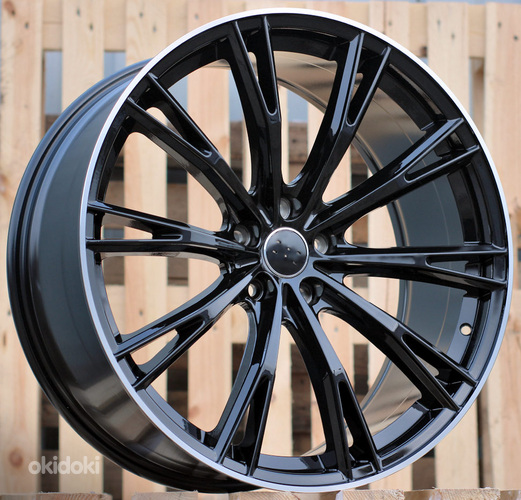 R21x9.5  5X112  ET  31  66.5  H5060  Black+Polished Lip (BLPL)  For AUD  (P1)  (ABT Style)