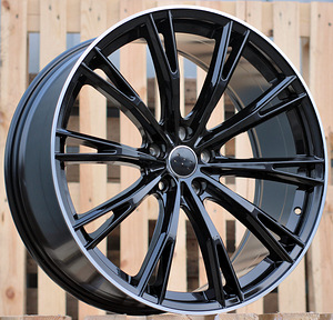 R19x8.5  5X112  ET  42  66.5  H5060  (INSA001)  Black+Polished Lip (BLPL)  For AUD  (P1)  (ABT Style) (1 foto / 1)