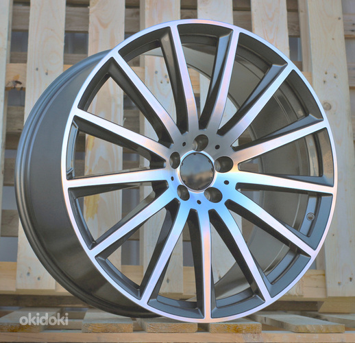 R22x9.5  5X112  ET  45  66.5  H3524F  Grey Polished (MG)  For MER  (K3)  (HYBRID FORGED Rear+Front)