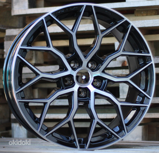 R19x8.5  5X108  ET  40  67.1  H4101  (BY1920)  Black Polished (MB)  For RACIN  (Z6)  (Vossen Style)