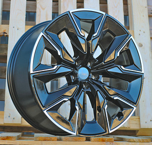 R21x9  5X112  ET  24  66.6  H3447F  Black Polished (MB)  For BMW  (A)  (HYBRID FORGED + Chrome Rear+Front) (1 foto / 1)