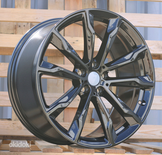 R20x9.5  5X112  ET  43  66.6  H3263F  Black (BL)  For BMW  (Z6)  ((X3) HYBRID FORGED (Rear+Front))