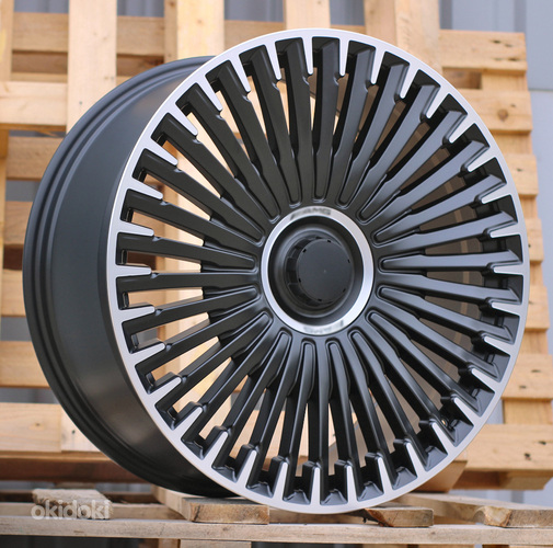 R22x9.5  5X112  ET  30  66.6  H3286F  Black Polished Half Matt (MBHM)  For MER