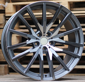 R21x10.5  5X112  ET  43  66.6  H0324  (BY1473)  Grey Polished (MG)  For BMW  (K7)  (Rear+Front) (1 foto / 1)