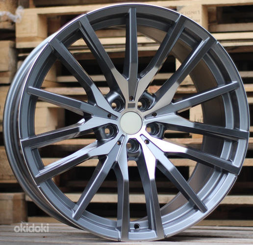 R21x10.5  5X112  ET  43  66.6  H0324  (BY1473)  Grey Polished (MG)  For BMW  (K7)  (Rear+Front)