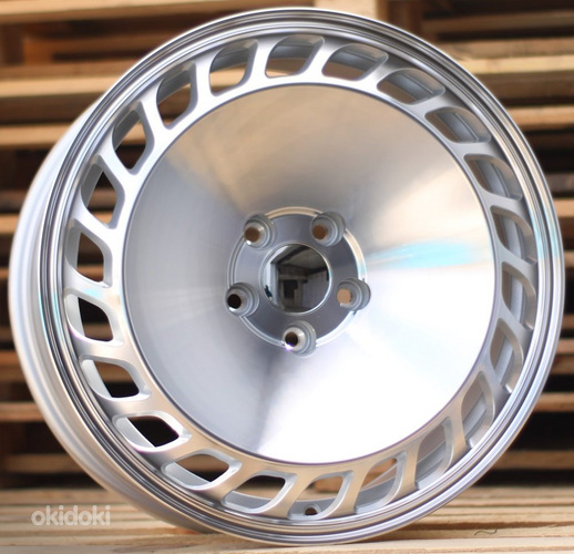 R18x8  5X112  ET  40  66.5  FLG34  Machined Silver (MS)  For RACIN  (K4)  (Rear+Front Style ROTIFORM (AKC 90 Eur))