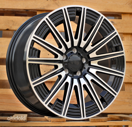 R20x8.5  5X112  ET  35.5  66.6  FLB005  Black Polished (MB)  For MER  (Z3)  (HYBRID FORGED Front+Rear)