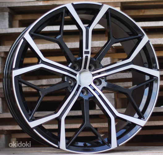R22x10.5  5X112  ET  43  66.6  FE245  Black Polished (MB)  For BMW  (P2)  ((AKC 120 Eur))