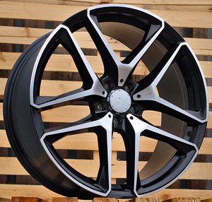 R21x11  5X112  ET  49  66.6  FE247  Black Polished (MB)  For MER  (P2)  (REAR+FRONT) (1 foto / 1)