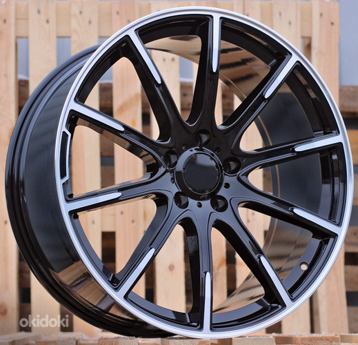 R22x10  5X112  ET  40  66.6  FE236  Black Polished (MB)  For MER  (P+Z5)  (Style New BRABUS)
