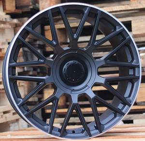 R19x8.5  5X112  ET  35  66.6  FE230  (IN1118)  Black+Polished Lip (BLPL)  For MER  (P1)  (Satin Black Machined Lip Rear+Front) (1 foto / 1)