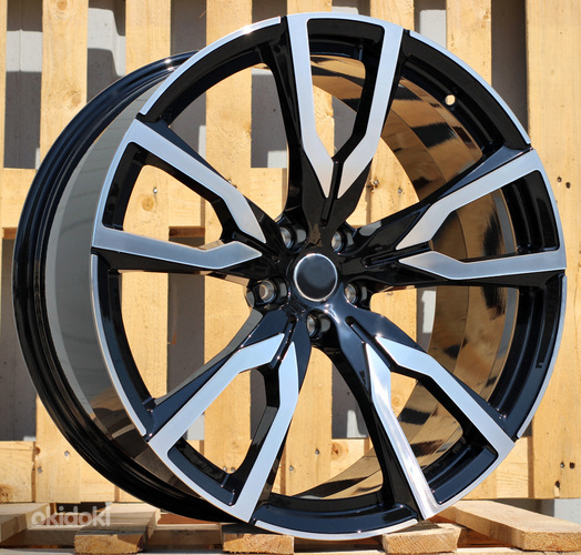 R22x10.5  5X112  ET  43  66.6  FE221  Black Polished+Powder Coating (MBPC)  For BMW  (P)  (Front+Rear New X7)