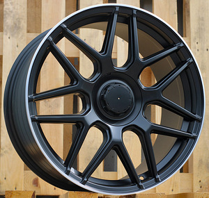 R18x8  5X112  ET  43  66.6  FE195  Black Half Matt+Polished Lip (BLHMPL)  For MER  (P2) (1 foto / 1)
