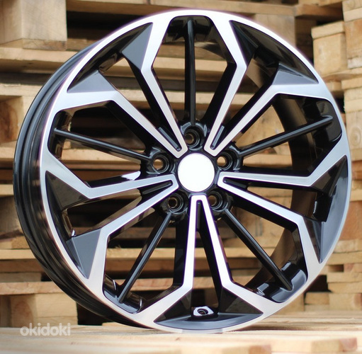 R18x8  5X108  ET  55  63.4  FE187  (FBX216)  Black Polished (MB)  For FORD  (Z4)  (HYBRID FORGED)