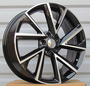 R16x6.5  5X112  ET  40  57.1  FE181  (F6057)  Black Polished (MB)  For SKODA  (L5) (1 foto / 1)