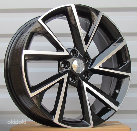 R16x6.5  5X112  ET  40  57.1  FE181  (F6057)  Black Polished (MB)  For SKODA  (L5)