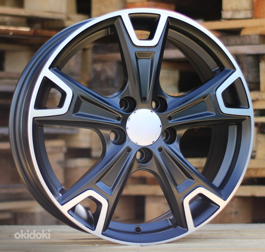 R17x6.5  5X112  ET  38  66.6  FE158  Black Polished Half Matt (MBHM)  For RACIN  (K7)  ((AKC 70 Eur))