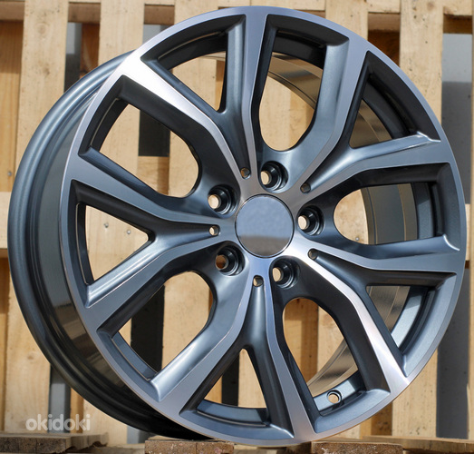 R17x7.5  5X112  ET  52  66.6  FE129  Grey Polished (MG)  For BMW  (R)  ((AKC 75 Eur))