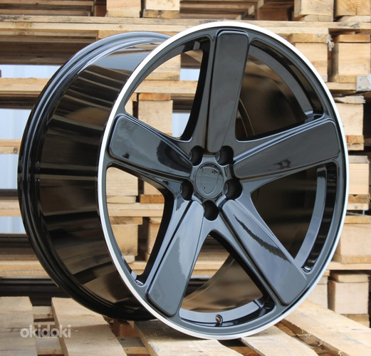 R21x10  5X130  ET  50  71.6  FE023  Black Half Matt+Polished Lip (BLHMPL)  For PORCH  (P1+Z5)
