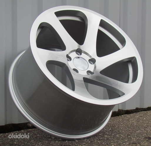 R18x9  5X120  ET  30  72.6  FE051  Machined Silver (MS)  For RACIN  (P1)  (Front+Rear Style 3SDM)