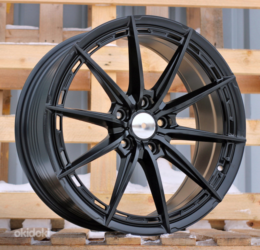 R18x8  5X120  ET  40  72.6  FBX414  Black Half Matt (BLHM)  For RACIN  (P2)  (HYBRID FORGED)