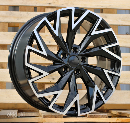 R19x8  5X112  ET  44  57.1  FBX423  Black Polished (MB)  For SKODA  (M)  (HYBRID FORGED)