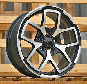R18x8  5X127  ET  35  71.5  FBX373  Black Polished Half Matt (MBHM)  For JEEP  (Z4)  (HYBRID FORGED) (1 фото из 1)