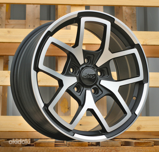 R18x8  5X127  ET  35  71.5  FBX373  Black Polished Half Matt (MBHM)  For JEEP  (Z4)  (HYBRID FORGED)