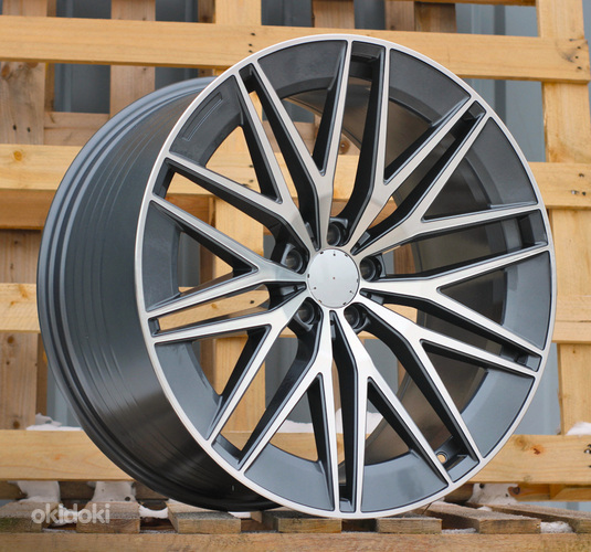 R21x11  5X112  ET  47  66.6  FBX387  Grey Polished (MG)  For MER  (Z7)  (HYBRID FORGED Rear+Front)