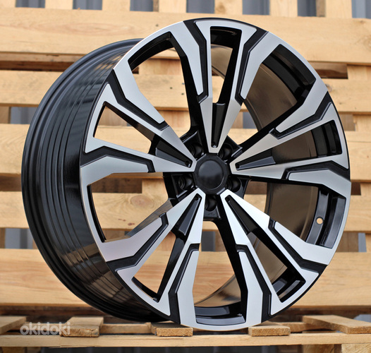 R22x10.5  5X112  ET  43  66.6  FBX307  Black Polished (MB)  For BMW  (Z5)  (HYBRID FORGED New X7 Rear+Front)