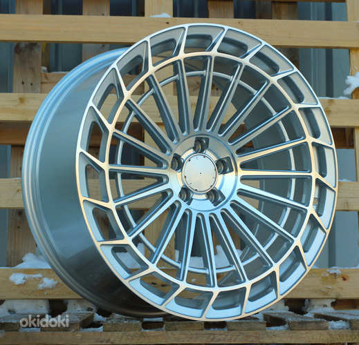 R22x10.5  5X112  ET  43  66.6  FBX162  (FB780)  Machined Silver (MS)  For MER  (Z6)  (Rear+Front)