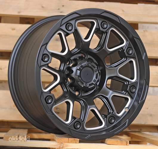 R17x9  6X139.7  ET  0  110.1  FBX155  Black Polished (MB)  For 4X4  (K7)  (HYBRID FORGED Milling)