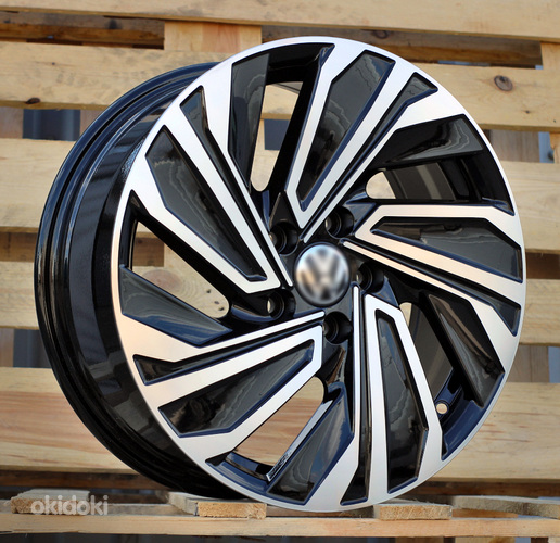 R17x7  5X112  ET  46  57.1  FBX123  Black Polished (MB)  For VW  (Z5)  (HYBRID FORGED)