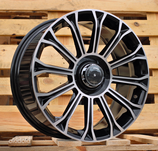 R20x9.5  5X112  ET  43  66.6  FBX003  (H3153F)  Black Polished (MB)  For MER  (K7)  (HYBRID FORGED Rear+Front)