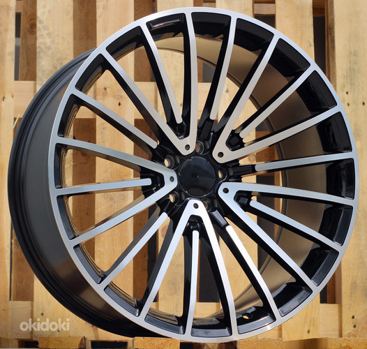 R21x10  5X112  ET  35  66.56  FB0566P  Black Polished (MB)  For MER  (K7)  (FORGED (Rear+Front))